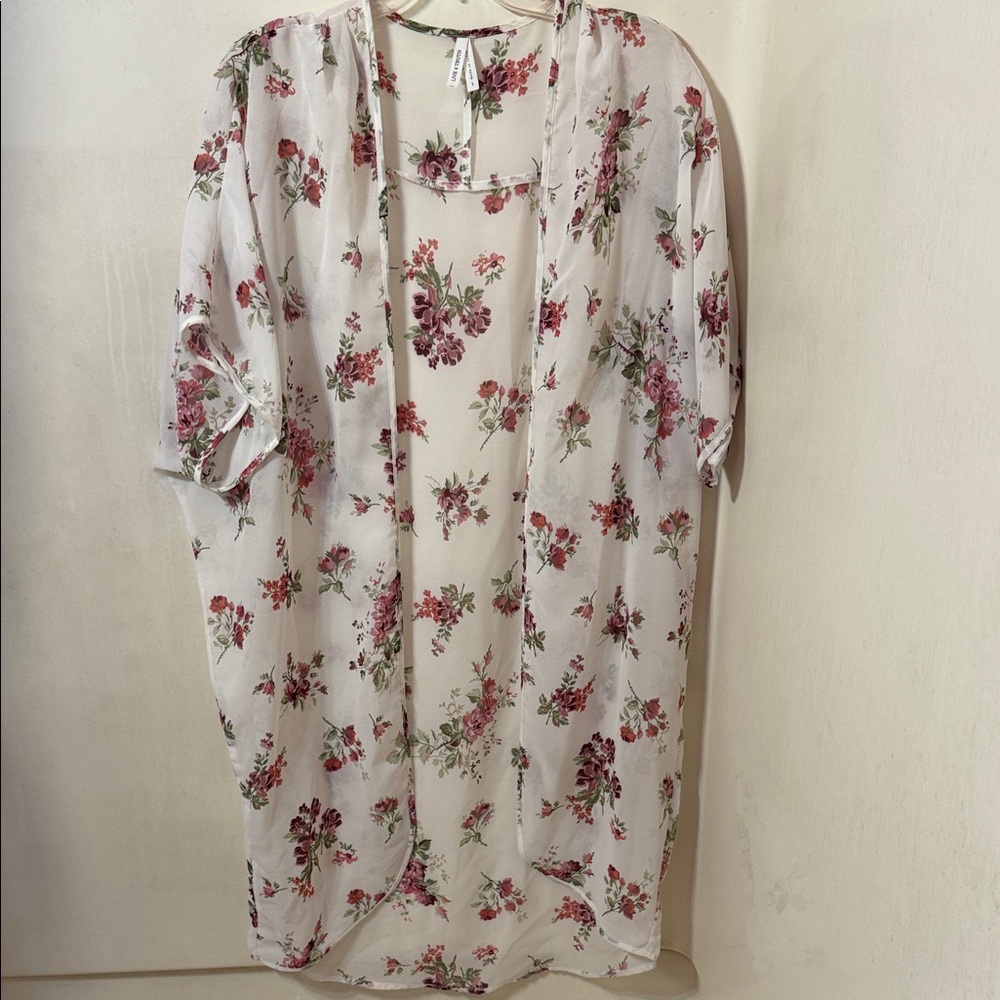 Floral Print Kimono